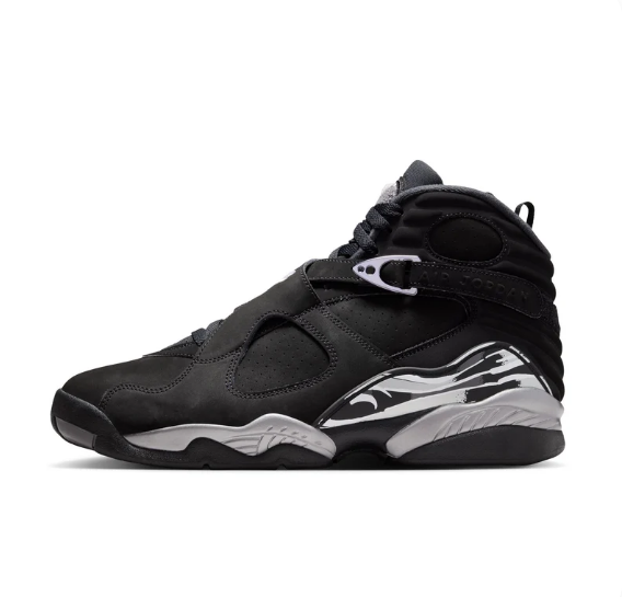 Air Jordan 8 Retro 'Black/White/LT Graphite' Sneakers