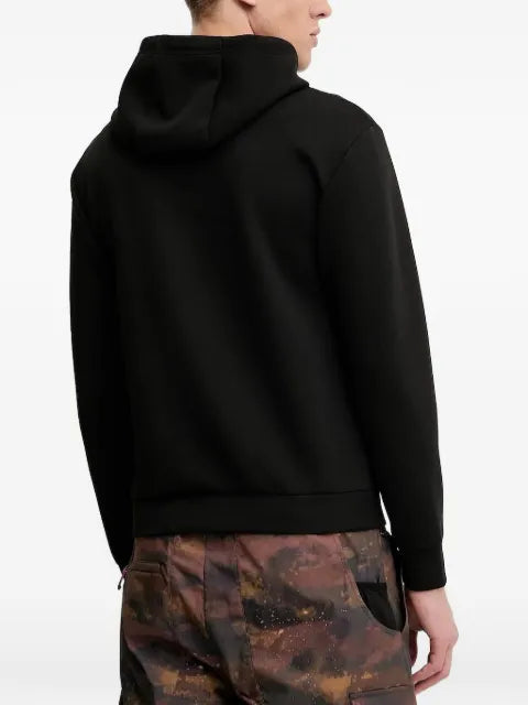 Ea7 Emporio Armani logo-patch hoodie