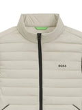BOSS water-repellent gilet with decorative reflective accents