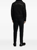 BIGARDINI Jordan shearling-collar leather coat