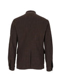Giorgio Armani bouclé-knit button-up blazer
