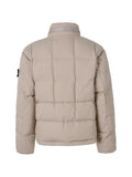 Stone Island logo-patch quilted jacket