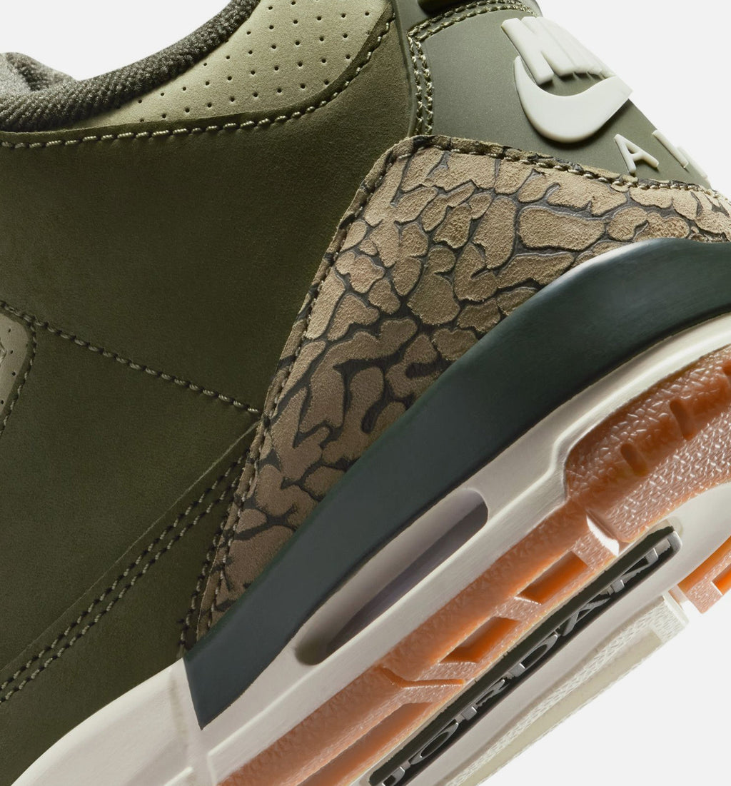 Air Jordan 3 Retro Medium Olive Grade School Shoes - Medium Olive Sequoia Neutral Olive Sail