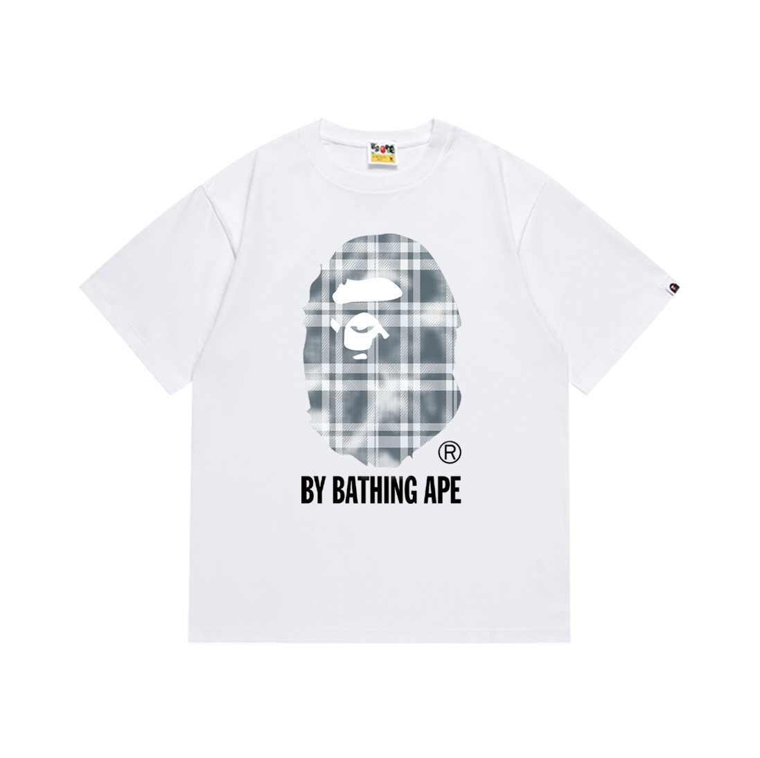 BAPE Plaid Graphic Short-Sleeve T-Shirt