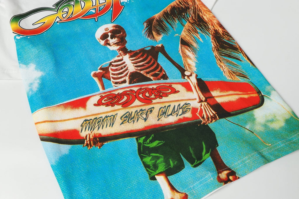 Godspeed Skeleton Surfer Graphic Short-Sleeve T-Shirt