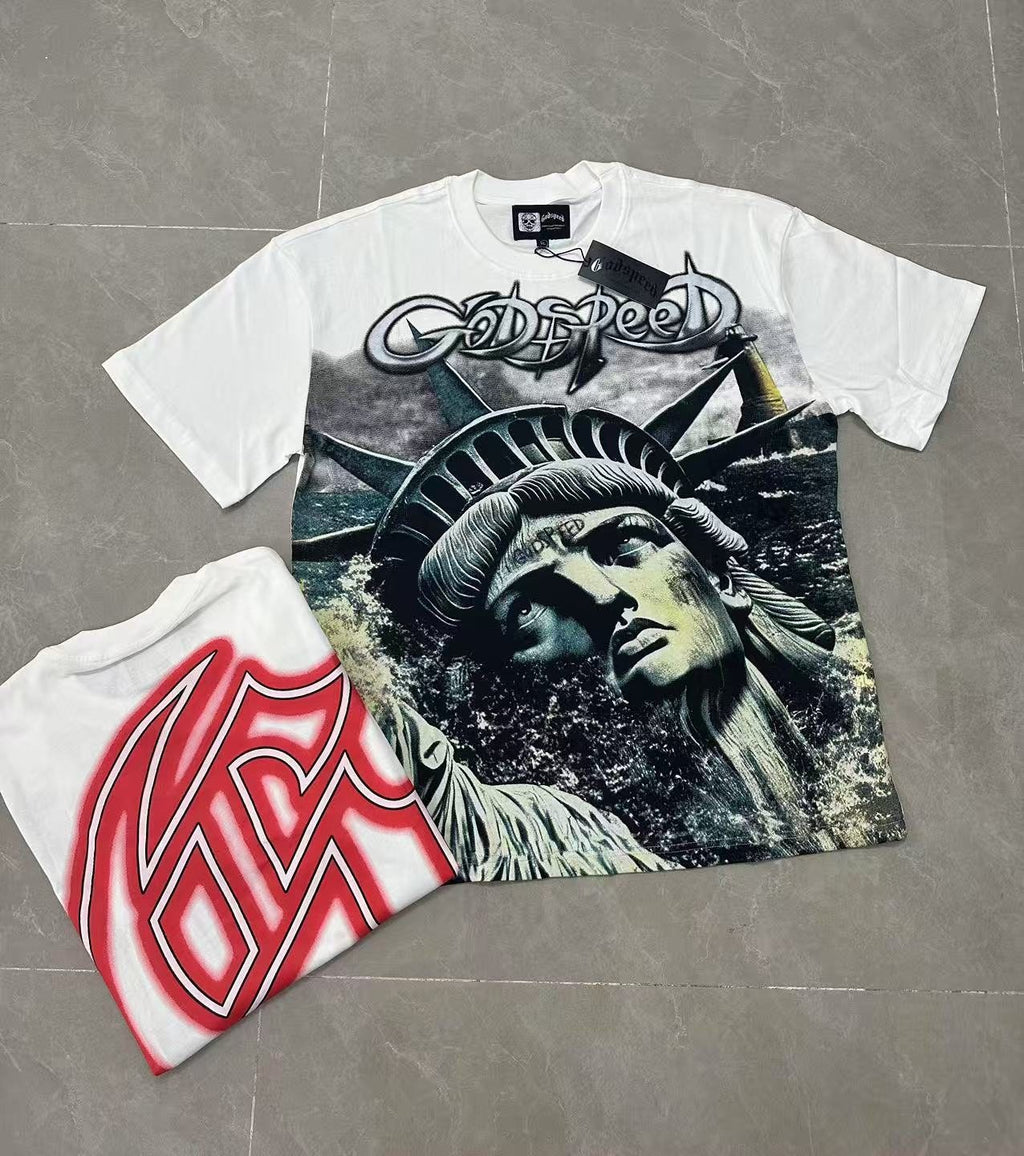 Godspeed Statue Graphic T-Shirt