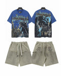 Godspeed Blue City Woman Graphic T-Shirt & Shorts Set
