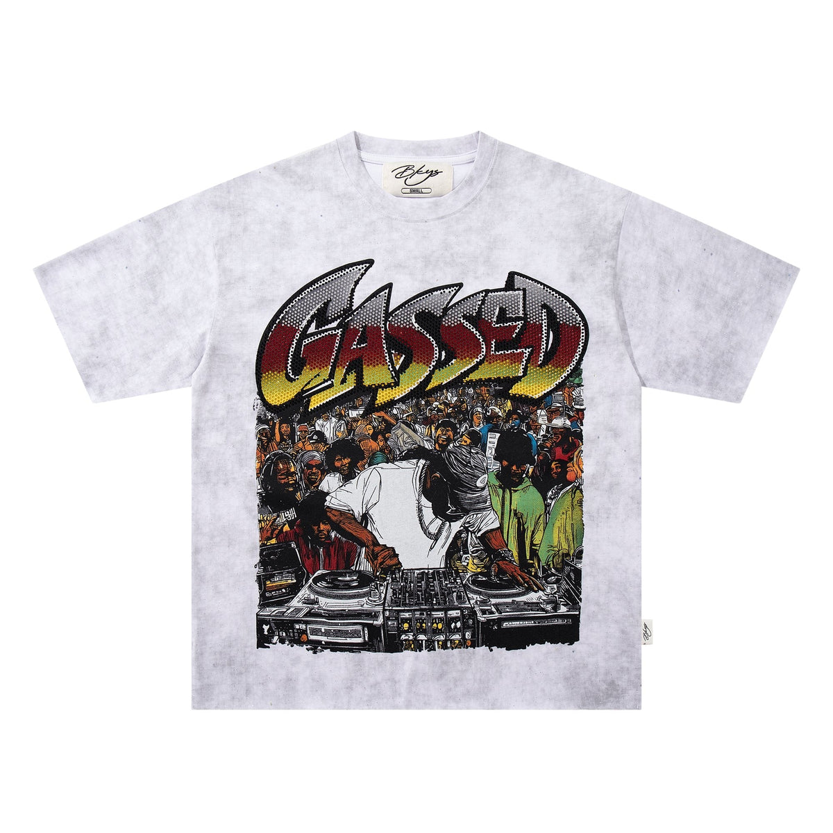 BKYS Revival Gassed Rhinestone Graphic T-Shirt
